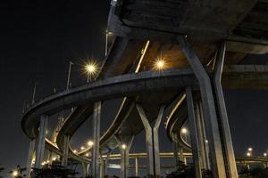 Bridge of night light photo