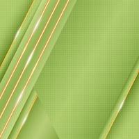 Gradient Geometric Green Background with Gold Highlights Composition vector