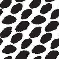 Black and White Brush Stroke Fur Seamless Pattern vector