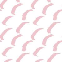 Pink Brush Stroke Fur Seamless Pattern vector