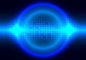 Futuristic pixel background. Technology circle and square pattern screen vector