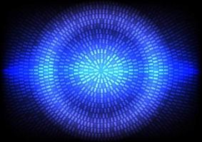 Abstract blue light background. Geometric pattern on glowing screen vector