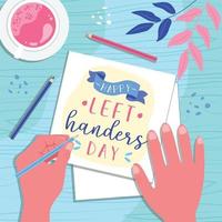 Left Handers Day vector