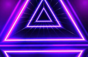 Futuristic abstract colorful vector background with Glowing electric bright neon lines