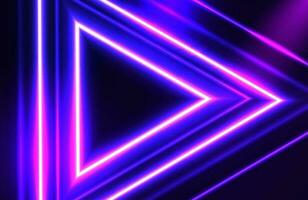 Futuristic abstract geometric background with Glowing electric lines vector