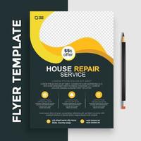 Free Real Estate Business Flyer poster pamphlet brochure cover design layout background, vector template in A4 size - Vector