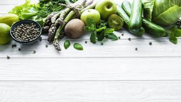 Healthy vegetarian food concept background