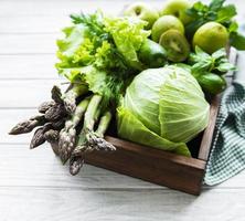 Healthy vegetarian food concept photo