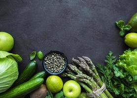 Healthy vegetarian food concept background photo