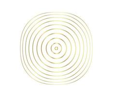 Concentric circle element. Gold luxurious color ring. Abstract  vector illustration for sound wave, golden graphic, Modern decoration for websites, posters, banners, template EPS10 vector