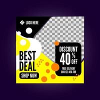 Best Deal Promotion with Special Discount vector