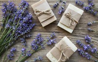 Lavender and soap photo
