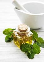 Essential aroma oil with mint