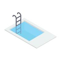 conceptos de piscina vector