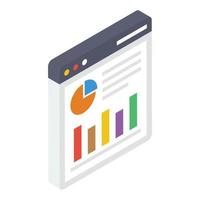 Data Analytics Website vector