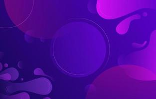 Purple Circle Liquid Shape with Highlight Line vector