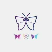 Butterfly conceptual beauty icon animal insect simple, colorful icon. Logo. Vector illustration