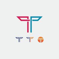 letra t, t logo vector fuente alfabeto diseño e icono t