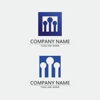 Community logo people work team and business vector logo and design group family