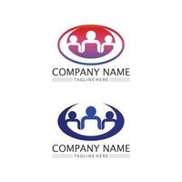 People logo set vector