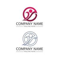 People logo set vector