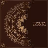 Luxury ornamental mandala design background vector