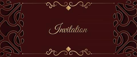 luxury invitation background style ornamental pattern vector