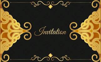 luxury invitation background style ornamental pattern vector