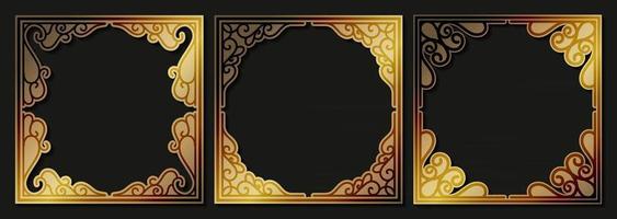 Elegant decorative frame design background vector