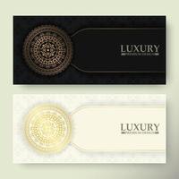 Luxury mandala background concept vector