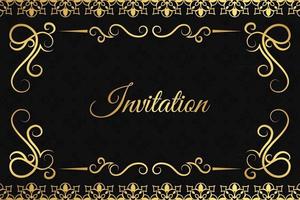 luxury invitation background style ornamental pattern vector