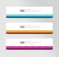 Vector Abstract Banner Design Web Template