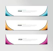 Vector Abstract Banner Design Web Template