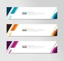 Vector Abstract Banner Design Web Template