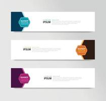 Vector Abstract Banner Design Web Template