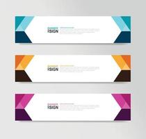 Vector Abstract Banner Design Web Template