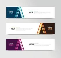 Vector Abstract Banner Design Web Template