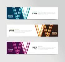 Vector Abstract Banner Design Web Template