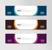 Vector Abstract Banner Design Web Template