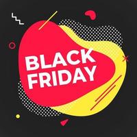 Black friday poster or banner design template vector illustration.