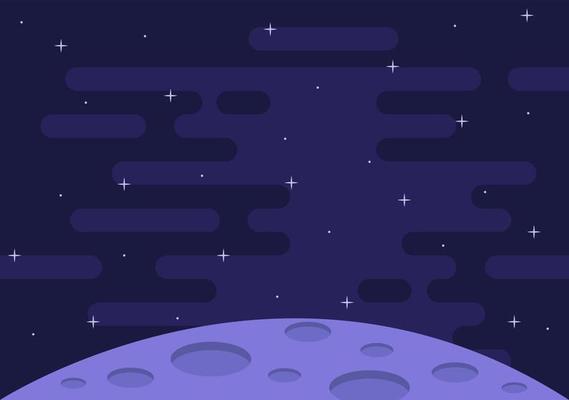 Space Background Illustration For Explore In Outer Space