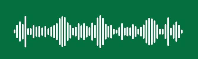 Sound Wave Symbol of Equaliser. Isolated on background. Flat Vector Illustration Design.