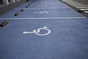 Disabled parking sign photo