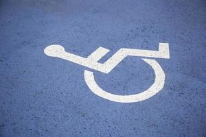 Disabled parking sign photo