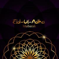 Vector Illustration of Beautiful Greeting Card Design  Eid Adha Festival of Sacrifice