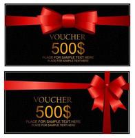 Gift Voucher Template For Your Business. Vector Illustration