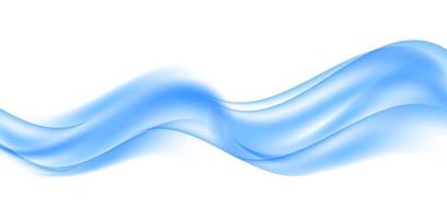 Abstract Wave on White Background. Vector Illustration.