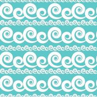 Abstract Wave Seamless Pattern Background. Vector Illustration