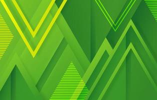 Background of Geometric Shape in Green vector