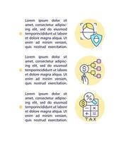 Ethical fundraising standards concept line icons with text. PPT page vector template with copy space. Brochure, magazine, newsletter design element. Money gathering linear illustrations on white